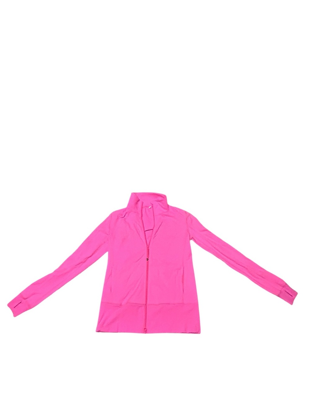 Lululemon Women's Pink Quilted Zipper Performance Jacket Long Sleeved Pockets - Picture 3 of 8